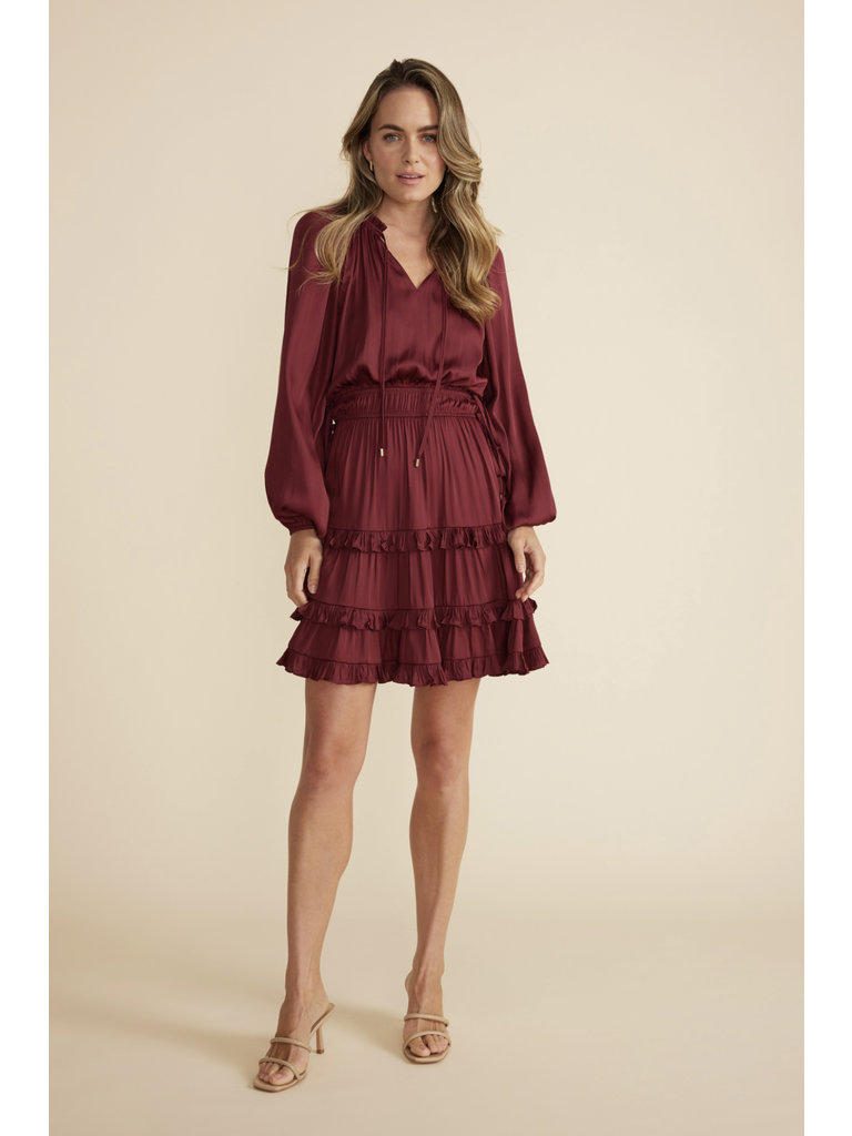 Mink Pink Merlot Mini Dress