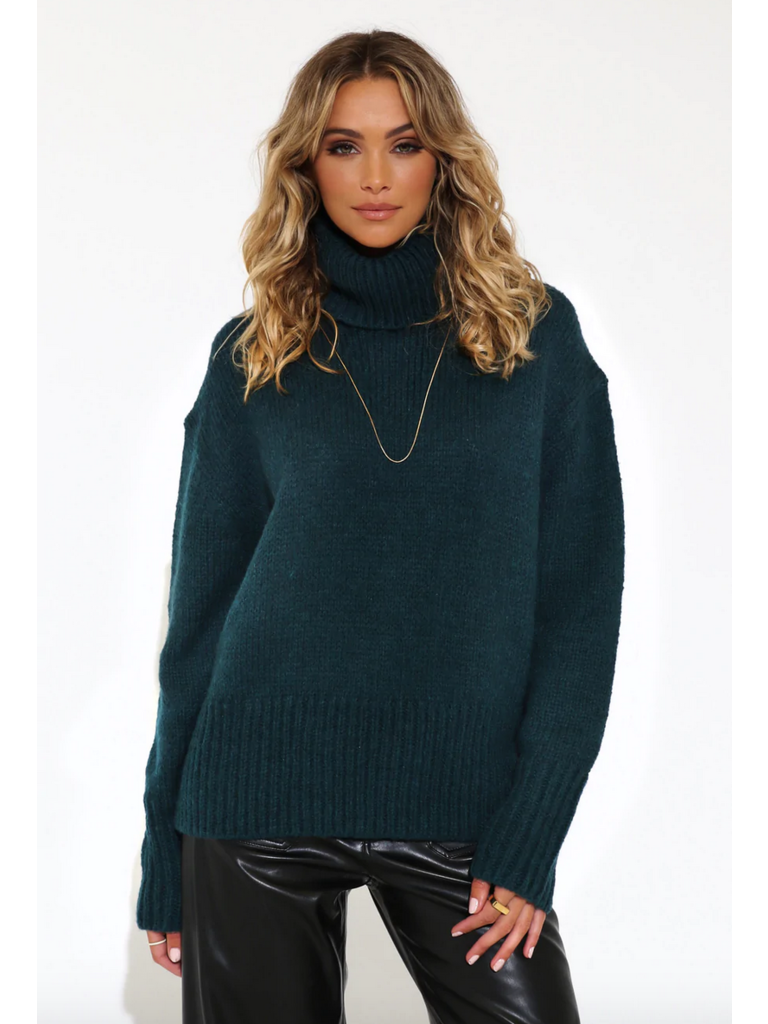 Madison The Label Dark Teal Knit