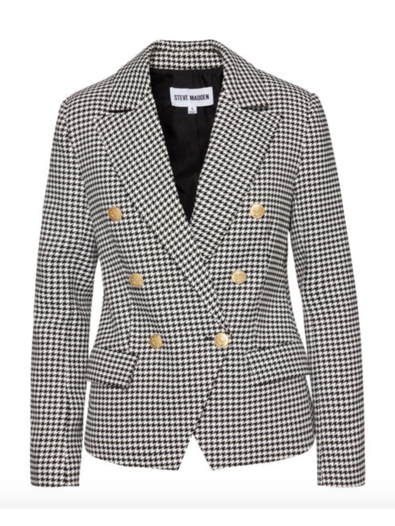 Steve Madden Gwen Check Blazer