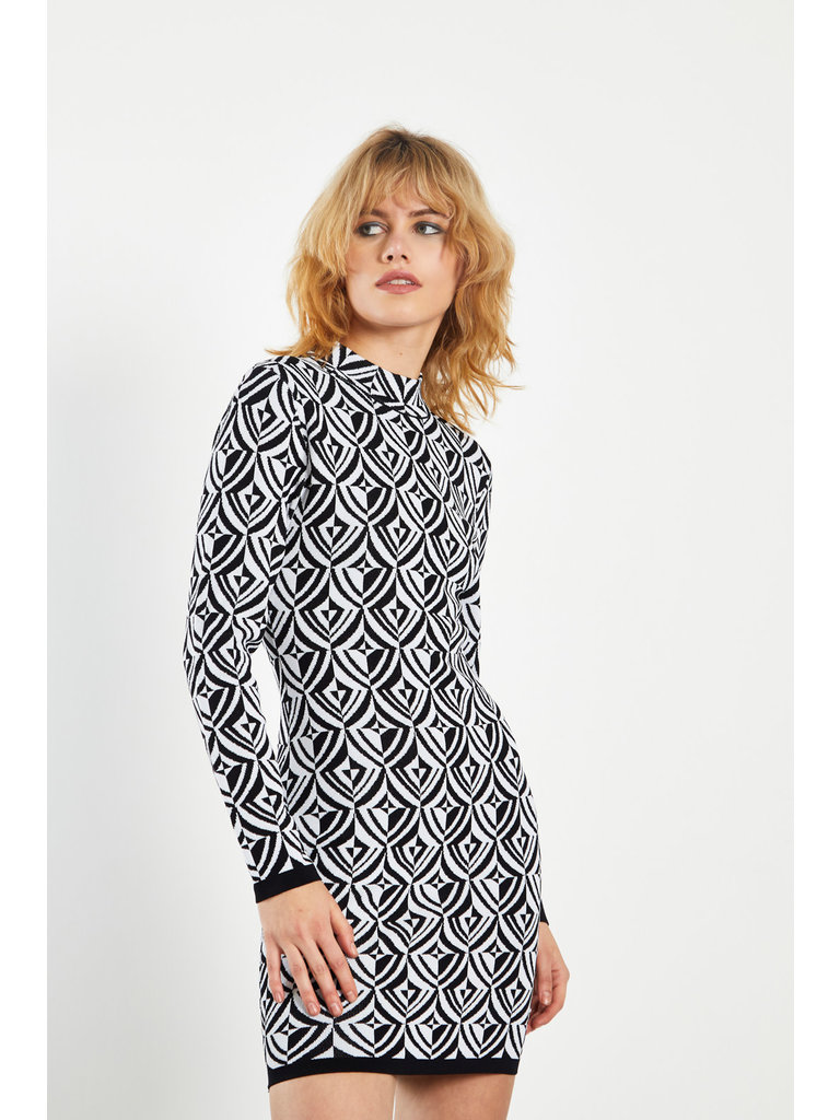 Glamorous Geo Print Knit Mini