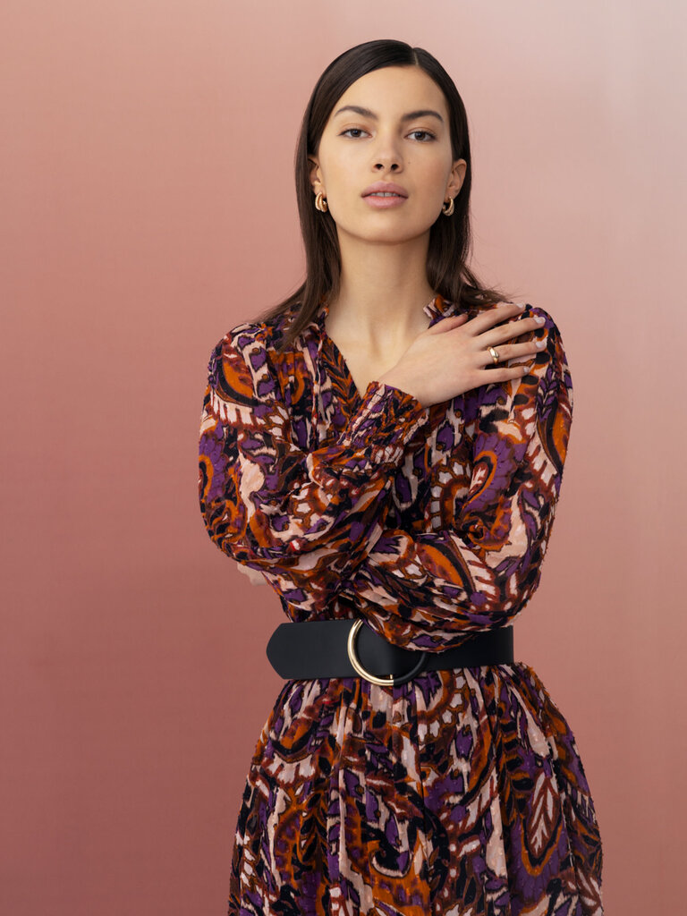 B. Young Sunset Swirl Dress