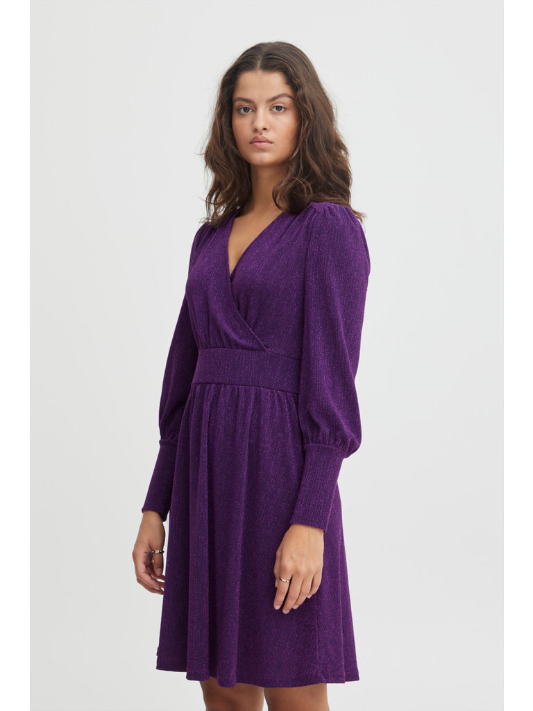 ICHI Sparkle Violet Dress