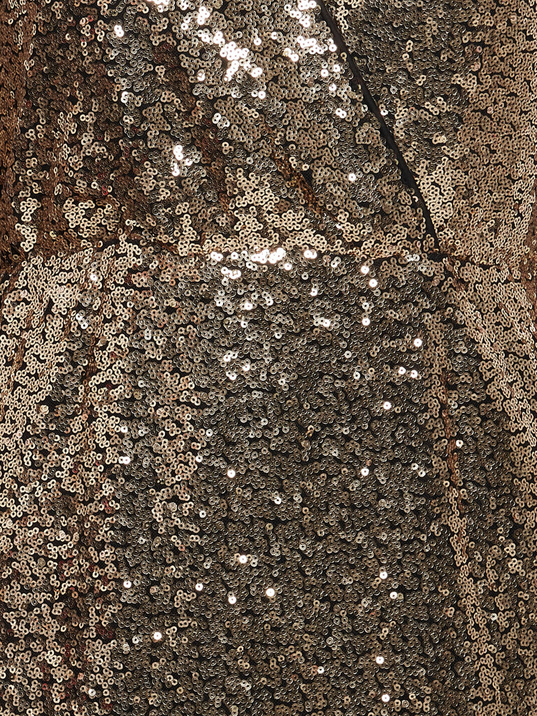 Fransa Golden Sequin Dress
