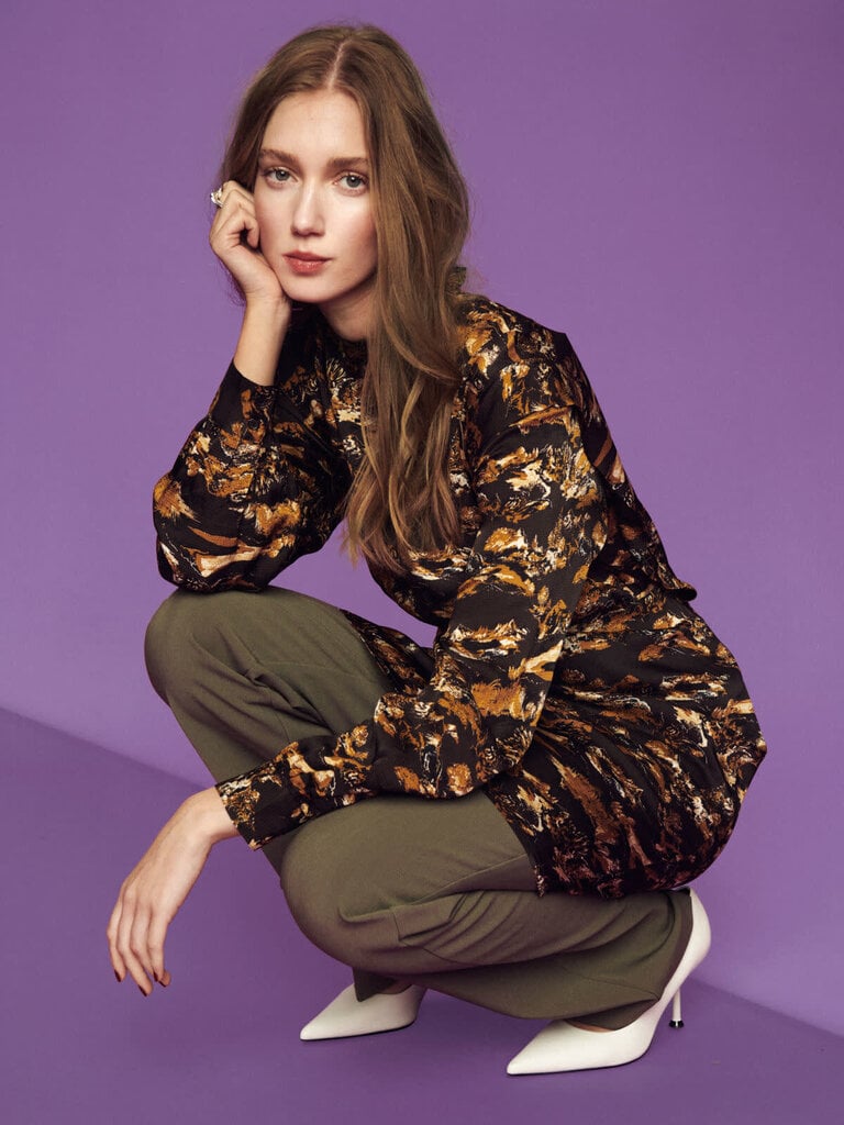 Soaked In Luxury Mountain Print Dress