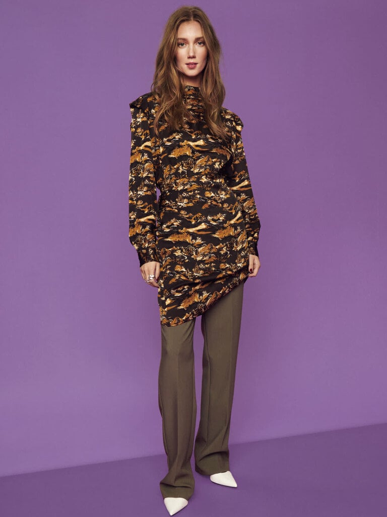 Soaked In Luxury Mountain Print Dress