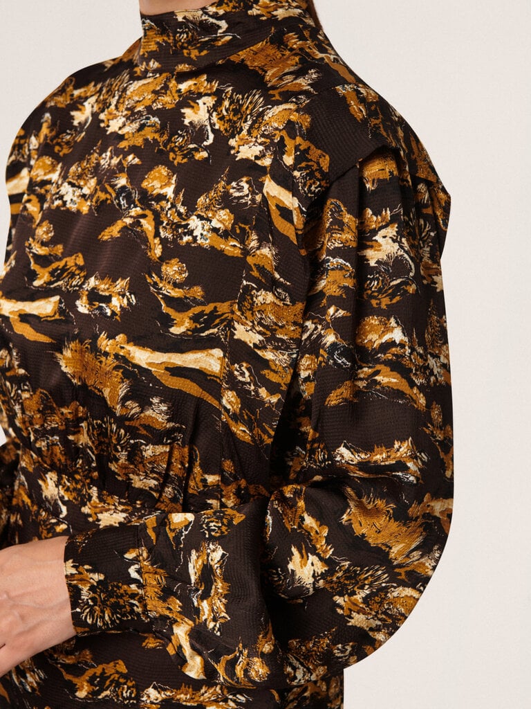 Soaked In Luxury Mountain Print Dress