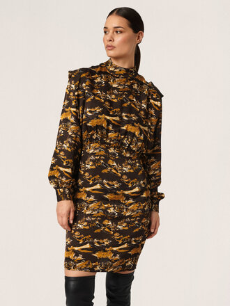 Soaked In Luxury Mountain Print Dress