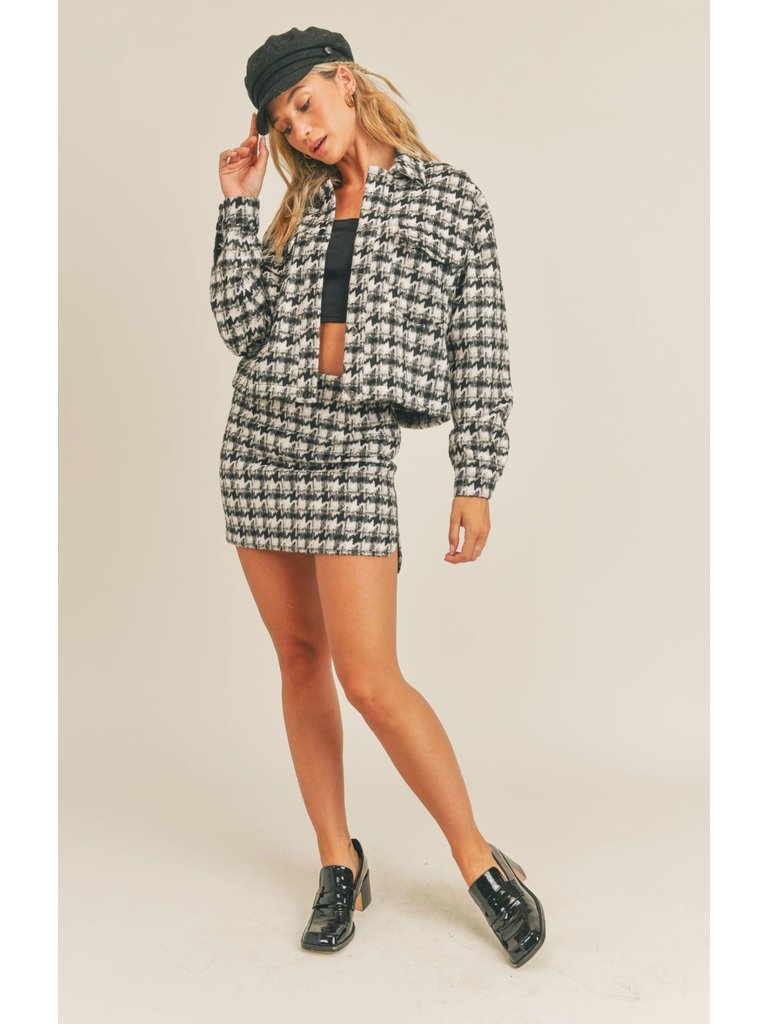 Sadie & Sage Houndstooth Jacket