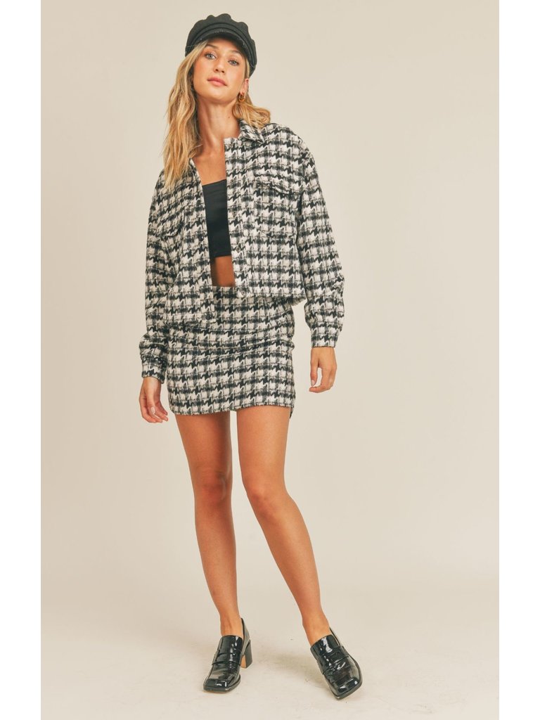 Sadie & Sage Houndstooth Jacket