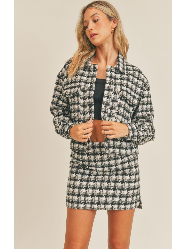 Sadie & Sage Houndstooth Jacket