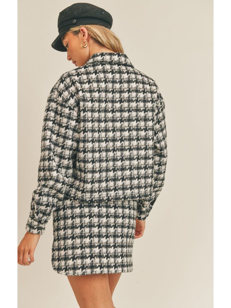 Sadie & Sage Houndstooth Jacket