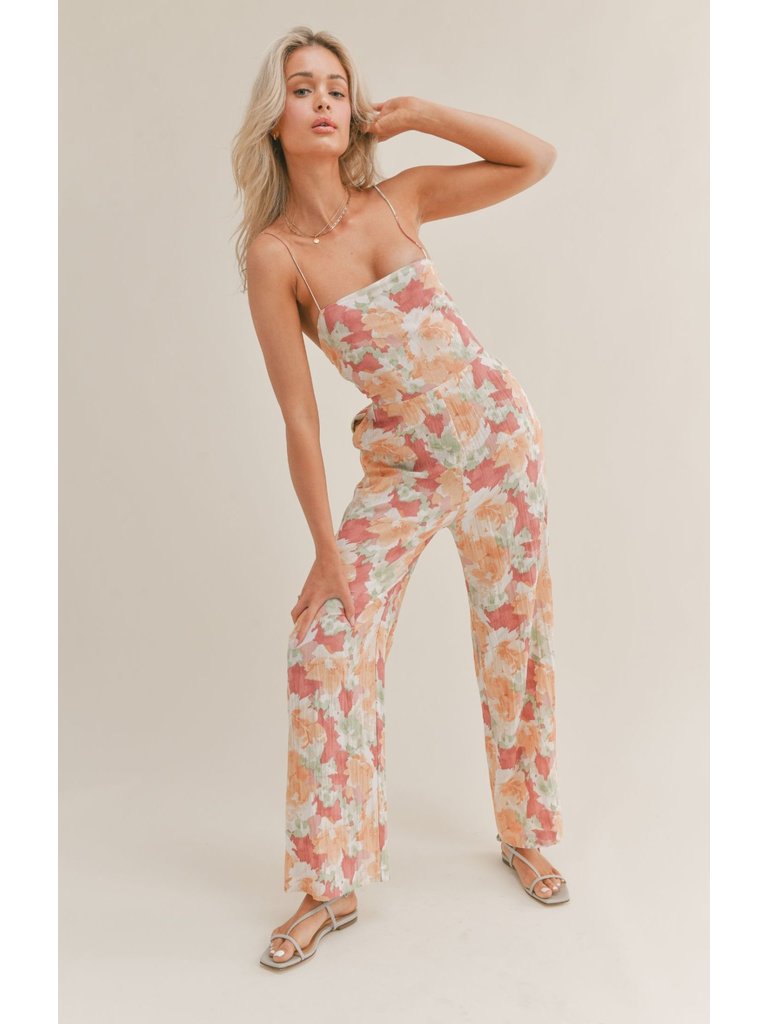 Sage The Label Mint Cranberry Jumpsuit