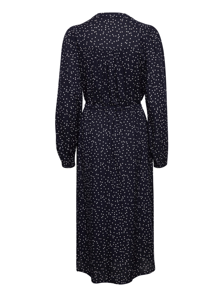 Fransa Navy & Dots Dress