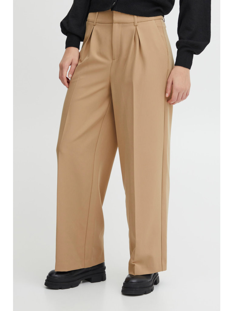 ICHI Taupe Trousers