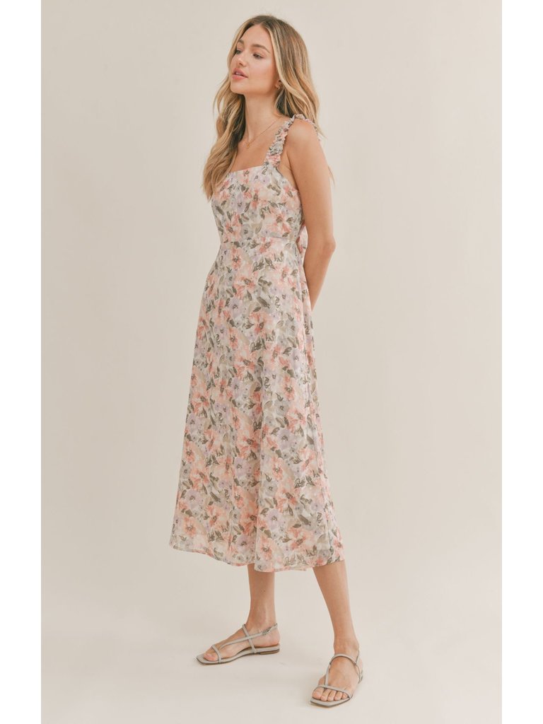 Sadie & Sage Pastel Floral Midi