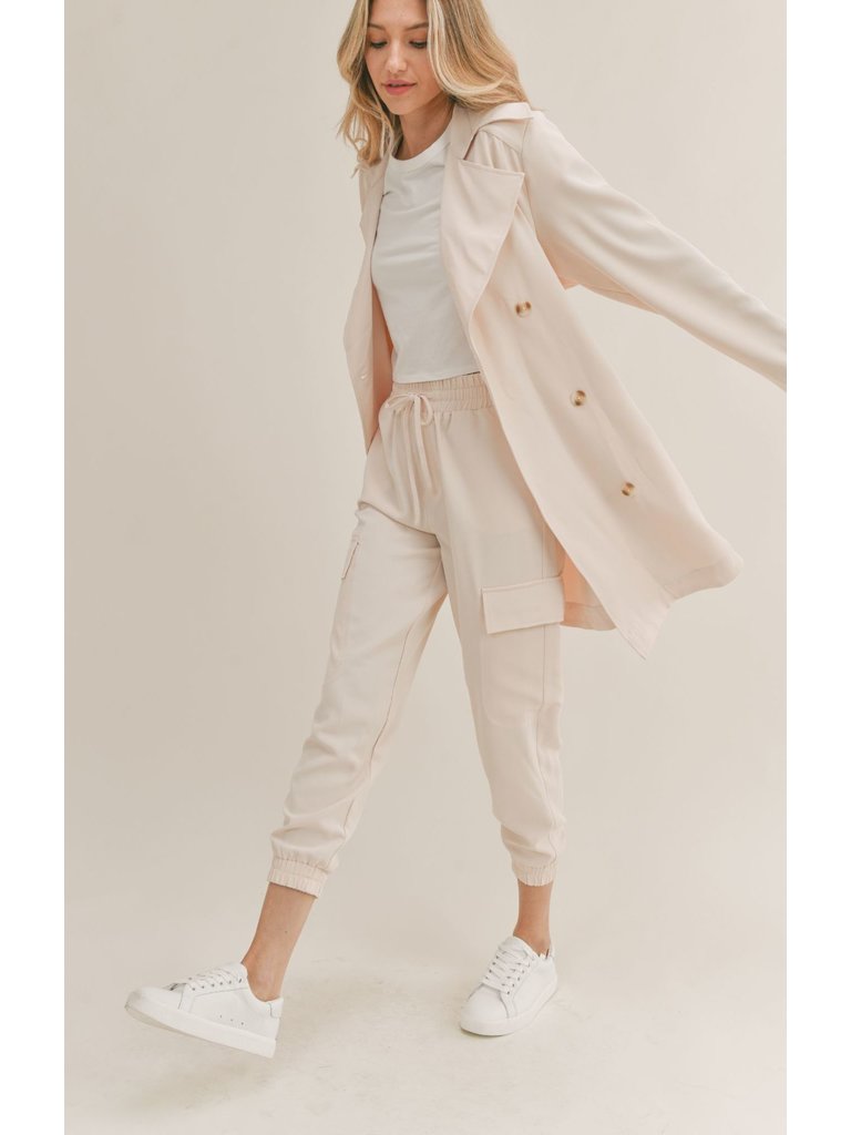 Sadie & Sage Cream Trench Coat