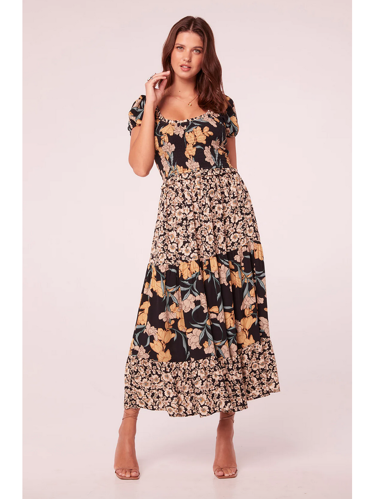Band Of The Free Mixed Floral Midi
