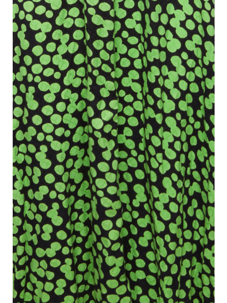 Fransa Lime Dot Dress