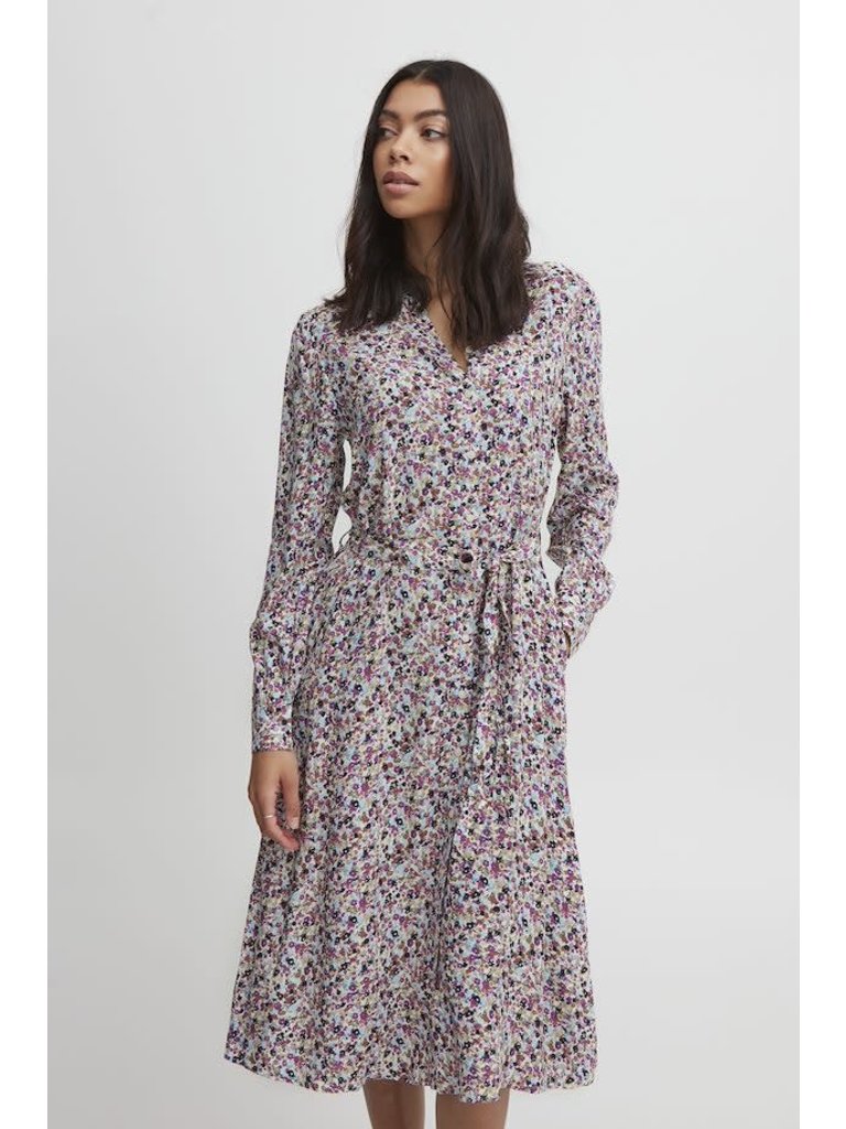 B. Young Violet Floral Midi
