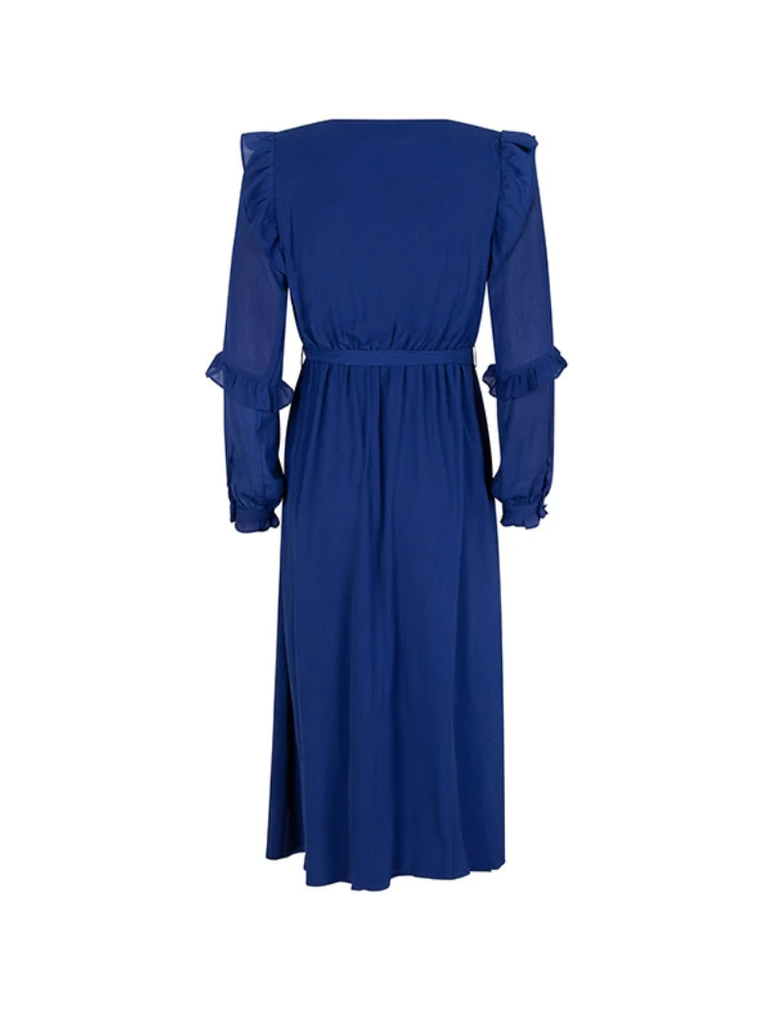 Lofty Manner Cobalt Frill Midi