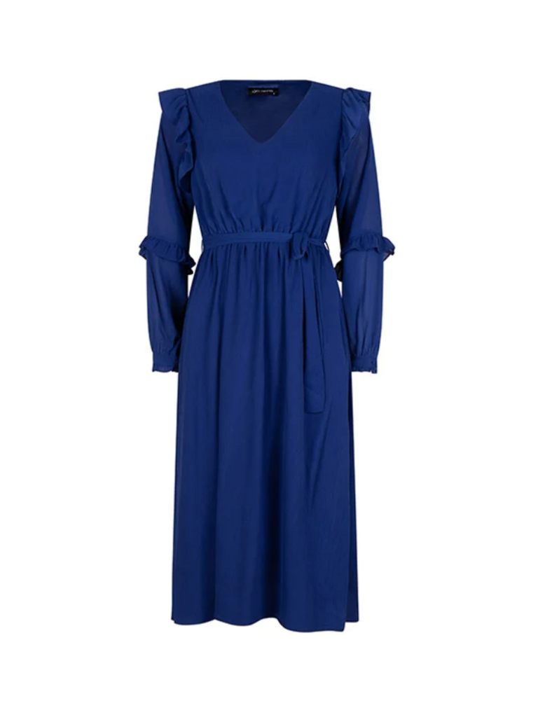 Lofty Manner Cobalt Frill Midi