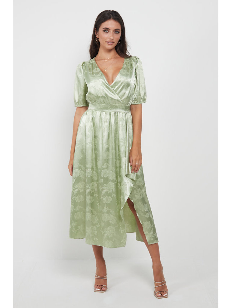 Angel Eyes Satin Sage Midi