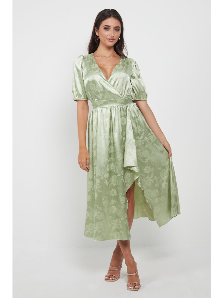 Angel Eyes Satin Sage Midi