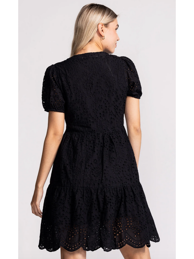 Pink Martini Black Eyelet Mini