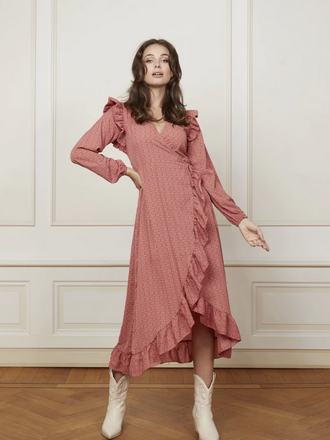 Lofty Manner Pink Mosaic Midi