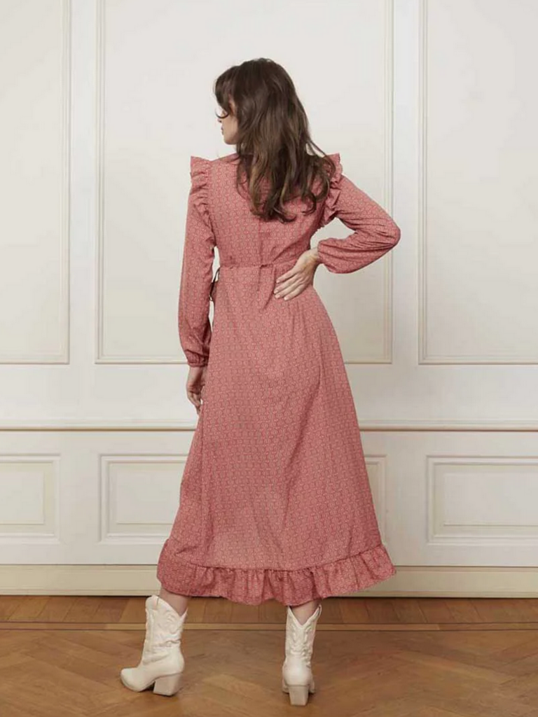 Lofty Manner Pink Mosaic Midi