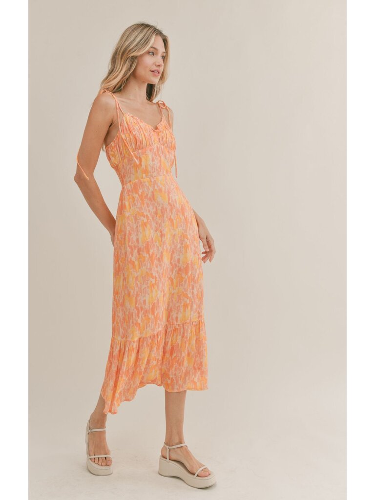 Sadie & Sage Coral Sunset Midi