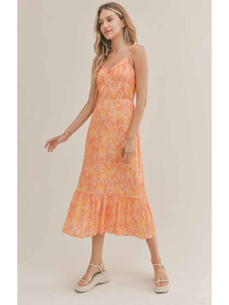 Sadie & Sage Coral Sunset Midi