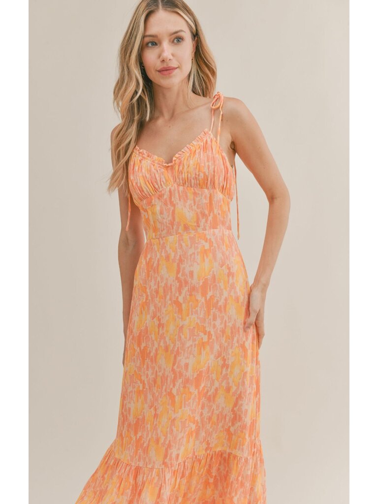 Sadie & Sage Coral Sunset Midi