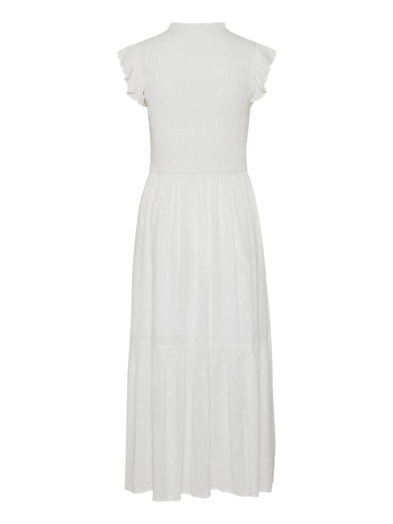 B. Young Smocked White Midi