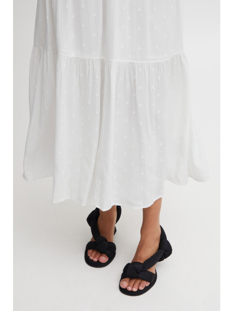 B. Young Smocked White Midi