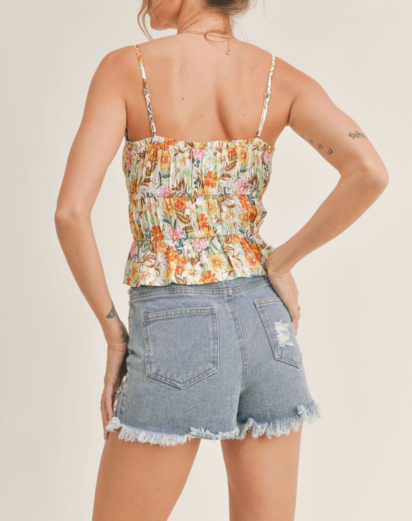 Retro Ruffle Cami - Sweet Pea Boutique