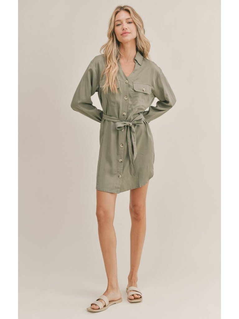 Sadie & Sage Olive Button Dress