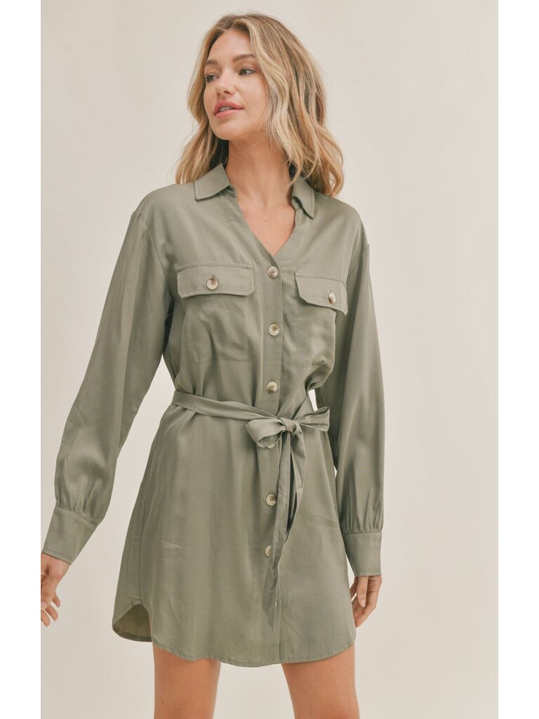 Sadie & Sage Olive Button Dress