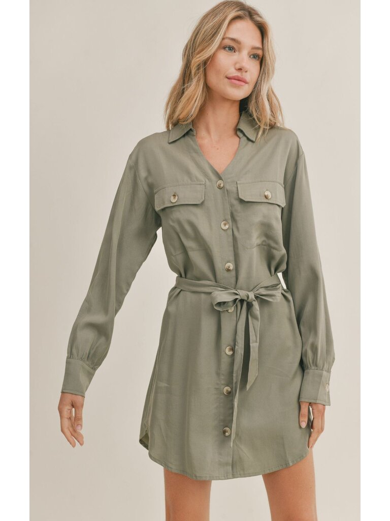 Sadie & Sage Olive Button Dress