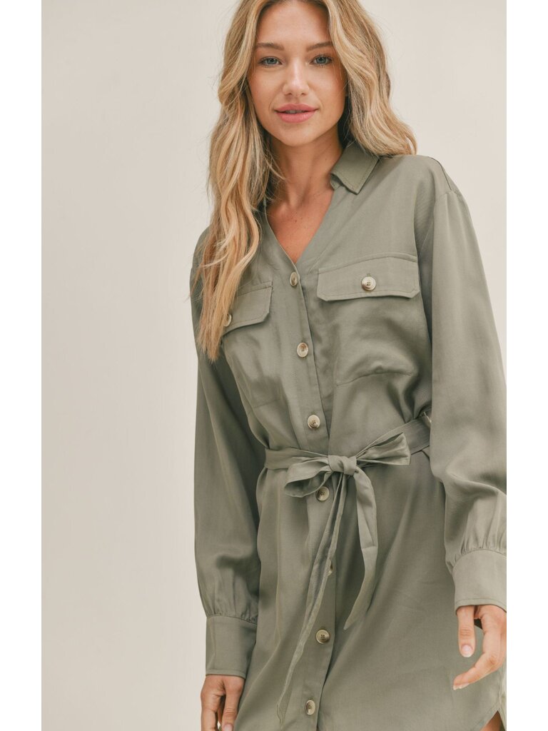 Sadie & Sage Olive Button Dress