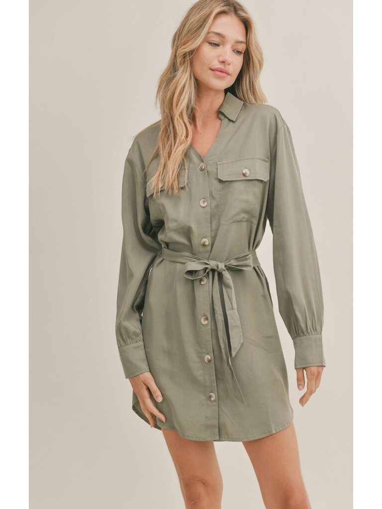 Sadie & Sage Olive Button Dress