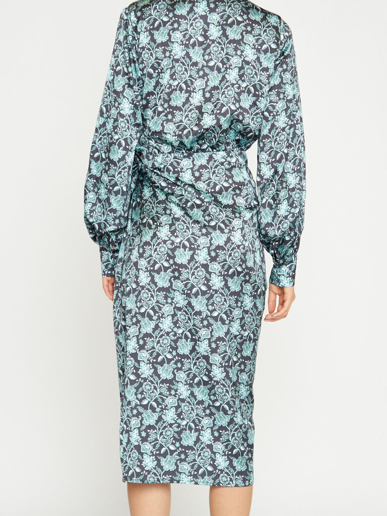 Glamorous Black Mint Wrap Dress