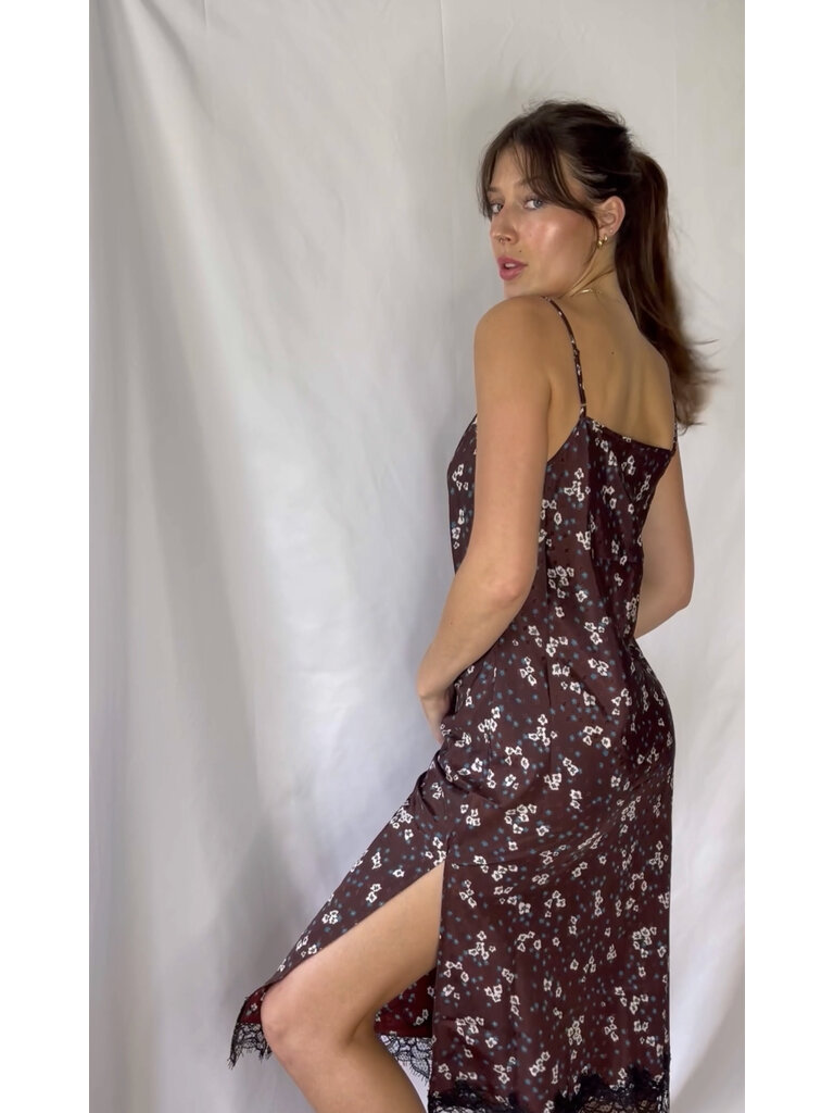 Korner Brown Slip Dress