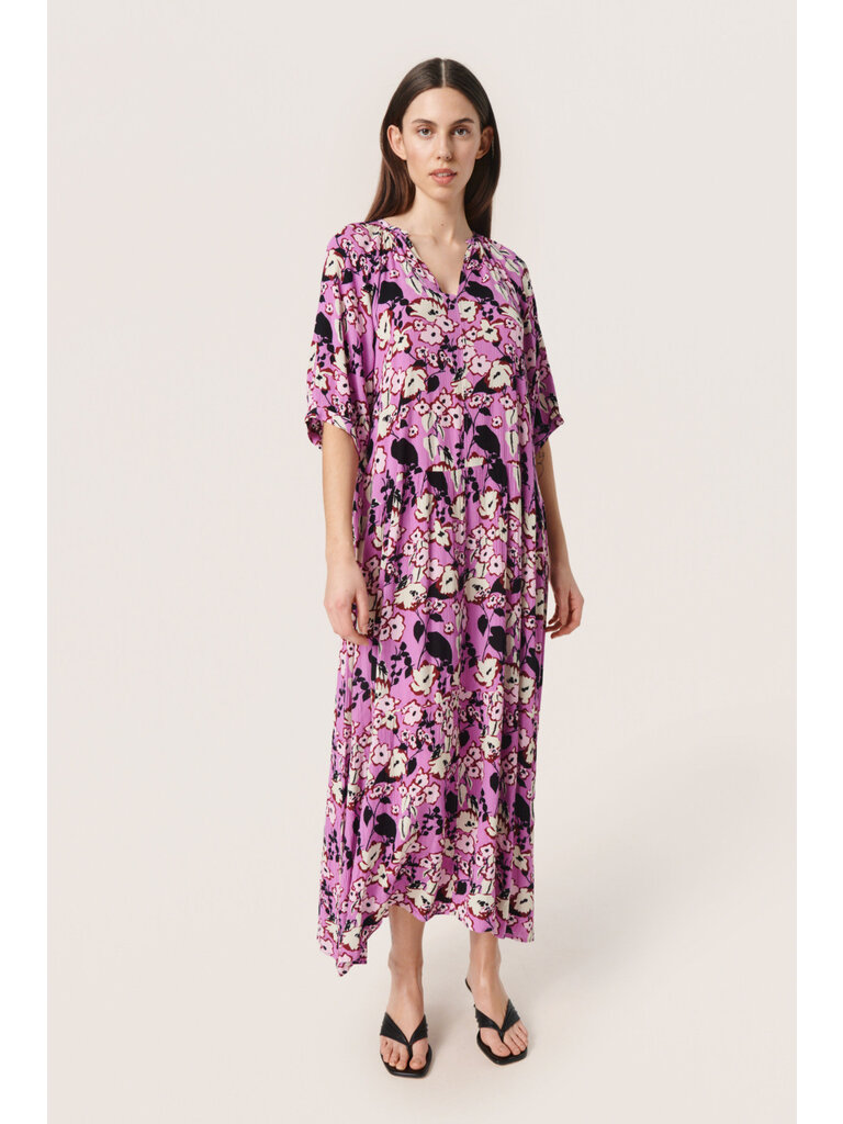 Soaked In Luxury Merlot Floral Maxi