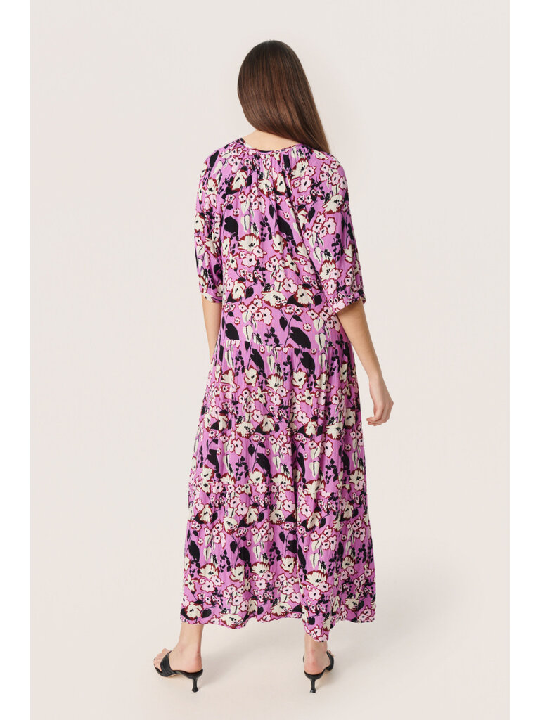 Soaked In Luxury Merlot Floral Maxi