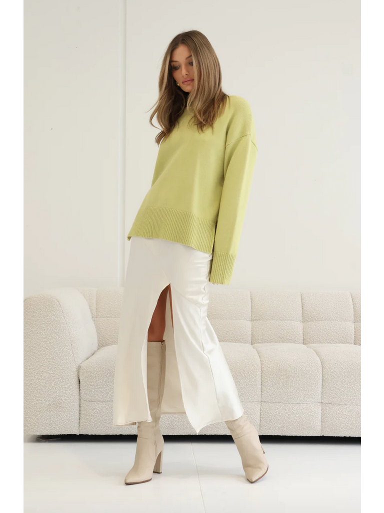 Madison The Label Lime Green Knit