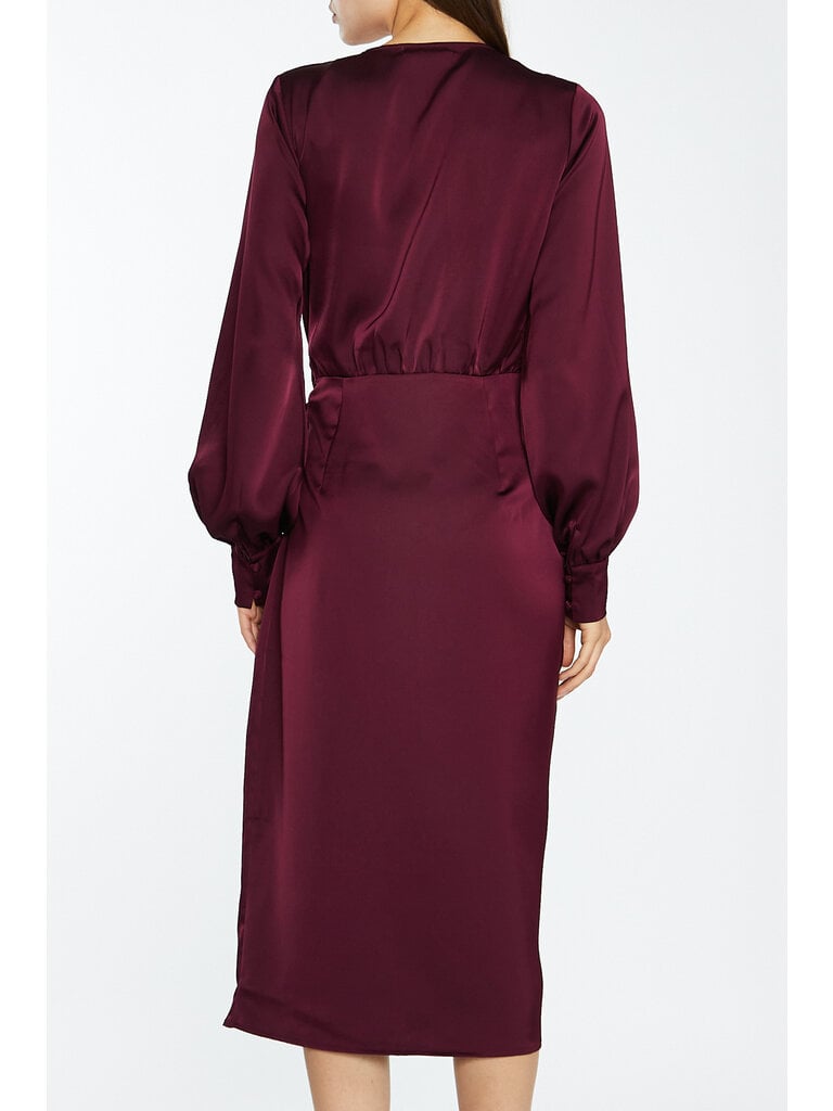 Glamorous Burgundy Wrap Dress