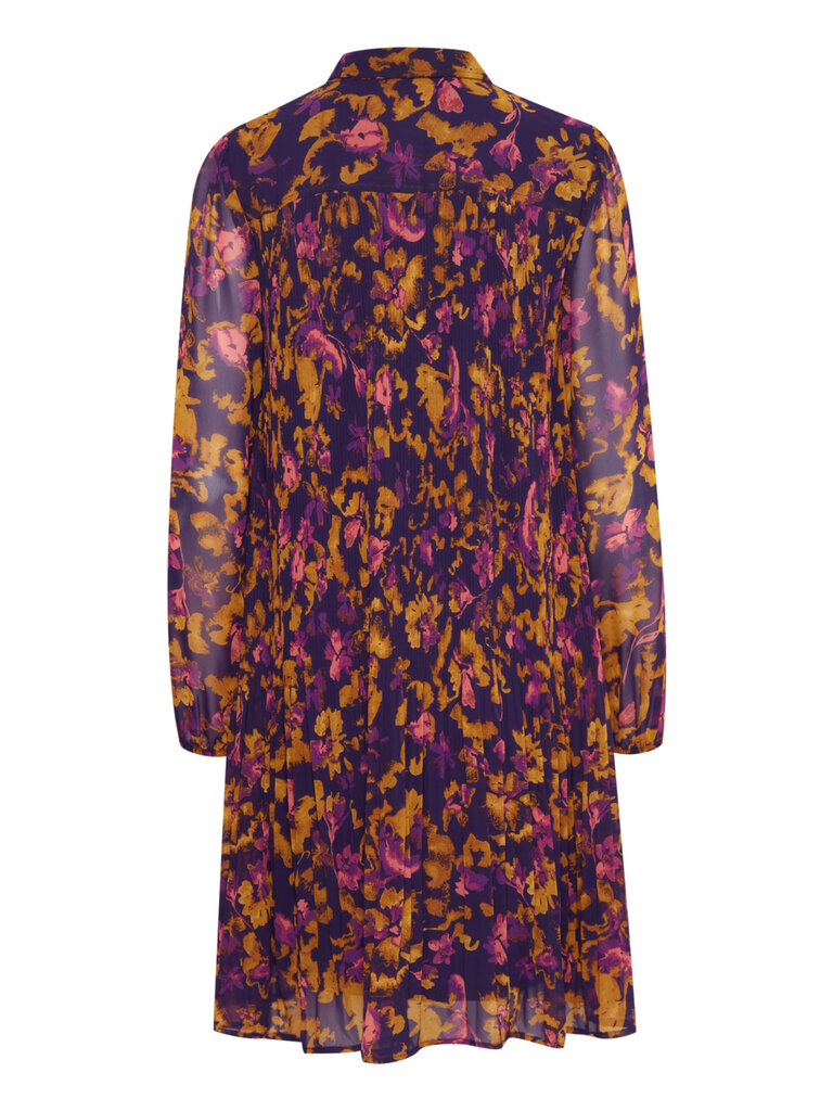 ICHI Golden Purple Dress