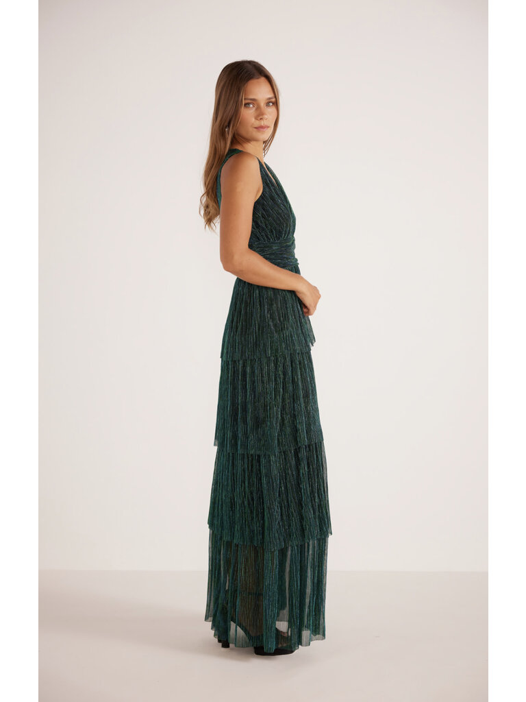 Mink Pink Galaxy Tiered Gown