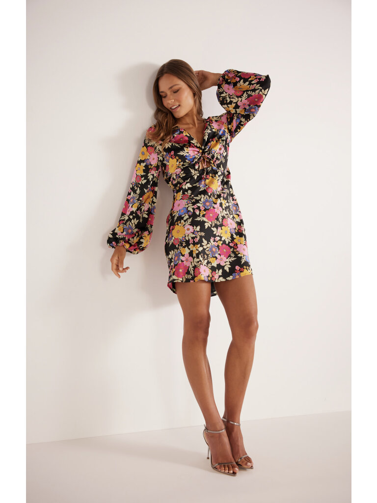 Mink Pink Silky Floral Mini